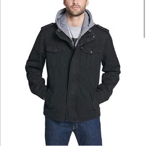 Levi’s Hooded Sherpa Lined Jacket Size XL